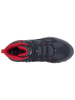 Jack Wolfskin Leren trekkingschoenen "Trail Hiker Texapore Mid" donkerblauw/rood