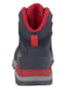 Jack Wolfskin Leder-Trekkingschuhe "Trail Hiker Texapore Mid" in Dunkelblau/ Rot