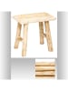 WellHome for Kids Stolik w kolorze jasnobrązowym  - 34,5 x 31 x 23 cm