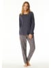 Schiesser Pyjama antraciet