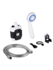 Nature Fellow Campingdouche zilverkleurig/wit - (B)9 x (H)14,2 x (D)5,7 cm
