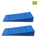 Nature Fellow 2-delige set: caravanstabilisatiewiggen blauw - (B) 41,5 x (H) 7,5 x (D) 15,5 cm
