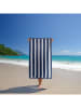 Le Comptoir de la Plage Strandtuch ''Bahia'' in Weiß/ Dunkelblau - (L)175 x (B)100 cm