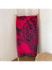 Le Comptoir de la Plage Strandlaken ''Turtle'' roze/donkerblauw - (L)175 x (B)100 cm