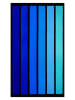 Le Comptoir de la Plage Strandtuch ''Happy Blue'' in Blau/ Hellblau/ Dunkelblau - (L)175 x (B)100 cm