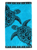 Le Comptoir de la Plage Ręcznik plażowy "Turtle" w kolorze granatowym - 175 x 100 cm