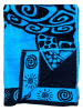 Le Comptoir de la Plage Ręcznik plażowy "Turtle" w kolorze granatowym - 175 x 100 cm