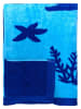 Le Comptoir de la Plage Strandlaken ''Malari'' lichtblauw/donkerblauw - (L)170 x (B)90 cm