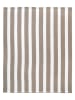 Le Comptoir de la Plage Mikrofaser-Strandtuch ''Rayada'' in Grau/ Weiß - (L)170 x (B)140 cm
