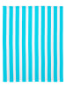 Le Comptoir de la Plage Mikrofaser-Strandtuch ''Rayada'' in Hellblau/ Weiß - (L)170 x (B)140 cm