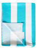 Le Comptoir de la Plage Microvezel strandlaken ''Rayada'' lichtblauw/wit - (L)170 x (B)140 cm