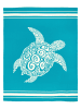 Le Comptoir de la Plage Microvezel strandlaken ''Tolsta'' turquoise - (L)170 x (B)140 cm