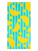 Le Comptoir de la Plage Mikrofaser-Strandtuch ''Pop-Citron'' in Türkis/ Gelb - (L)150 x (B)75 cm