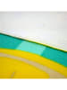 Le Comptoir de la Plage Mikrofaser-Strandtuch ''Pop-Citron'' in Türkis/ Gelb - (L)150 x (B)75 cm