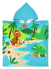 Le Comptoir de la Plage Zwemponcho ''Babydino'' lichtblauw/meerkleurig - (L)60 x (B)60 cm