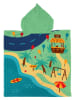 Le Comptoir de la Plage Badeponcho ''Circuit'' in Grün/ Bunt - (L)60 x (B)60 cm