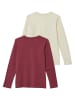 s.Oliver 2-delige set: longsleeves beige/bordeaux