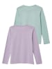 s.Oliver 2-delige set: longsleeves lila/mintgroen