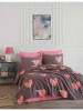 Colourful Cotton Tagesdecke "Jana" in Rosa/ Braun