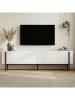 Evila TV-Regal "Nexus" in Weiß/ Schwarz - (B)180 x (H)45 x (T)30 cm