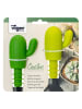 Vigar Zatyczki (2 szt.) "Cactus" w kolorze zielono-żółtym do butelek - wys. 11 cm