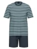 Ammann Pyjama in Dunkelblau/ Hellblau