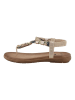 MUSTANG SHOES Zehensandalen "Dona" in Beige/ Grün