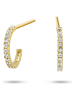 OR Carats Gouden halfcreolen met edelstenen