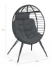 Inkazen Fotel w kolorze antracytowym - 94 x 150 x 75 cm