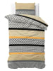 Sleeptime Beddengoedset  "Chezka" wit/zwart/geel