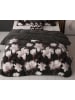 Sleeptime Beddengoedset  "Dark Flower" zwart/wit