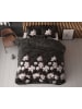 Sleeptime Beddengoedset  "Dark Flower" zwart/wit