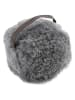 Native Home Stoper w kolorze szarym z wełny owczej do drzwi - Ø 15 cm