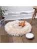 Native Home Schapenvacht dierenbed crème - Ø 50 cm