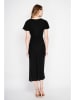 ASSUILI Linnen jurk zwart
