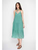 ASSUILI Linnen jurk turquoise