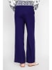 ASSUILI Linnen broek donkerblauw