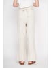 ASSUILI Leinen-Hose in Creme