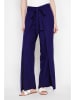 ASSUILI Leinen-Hose in Dunkelblau