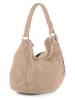 Mia Tomazzi Leder-Schultertasche "Molise" in Beige - (B)30 x (H)20 x (T)8 cm