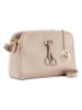 Mia Tomazzi Leder-Umhängetasche "Certosa" in Beige - (B)24 x (H)16 x (T)8 cm