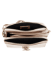 Mia Tomazzi Leren schoudertas "Certosa" beige - (B)24 x (H)16 x (D)8 cm