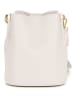 Mia Tomazzi Leren schoudertas "Vepra" beige - (B)20 x (H)23,5 x (D)14 cm