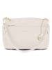 Mia Tomazzi Leder-Schultertasche "Bardolino" in Beige - (B)25 x (H)17 x (T)13 cm