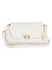 Mia Tomazzi Leren schoudertas "Berbera" wit - (B)27 x (H)16 x (D)8 cm