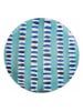 Villa d´Este 6-delige set: fruitborden "Aquazul" blauw/turquoise - Ø 19,3 cm