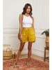 Fleur de Lin Leinen-Shorts "Boristo" in Gelb