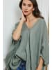Fleur de Lin Leinen-Bluse  in Khaki