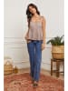 Fleur de Lin Leinen-Top "Filiale" in Beige