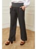 Fleur de Lin Linnen broek "Astrid" antraciet